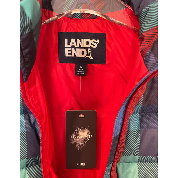 NWT Lands End Winter Vest size: small (6-8) - Picture 2 of 8